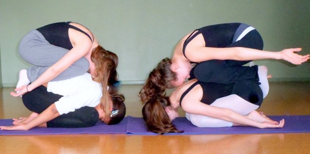yoga poses for four people